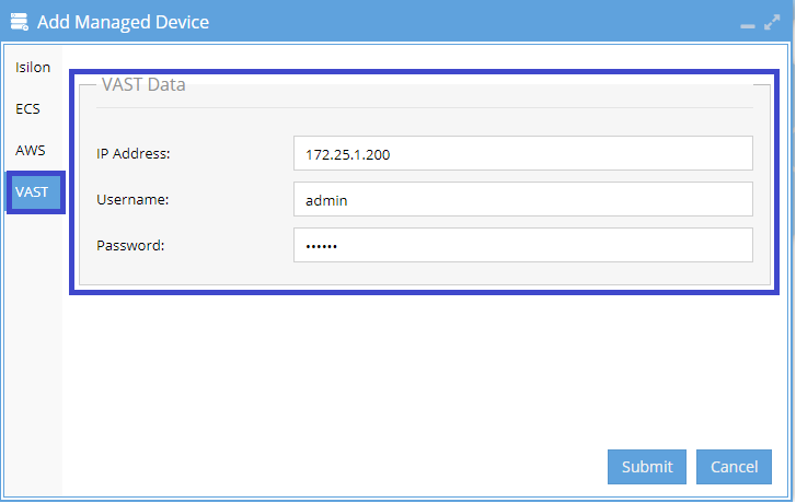 VAST Cluster Configuration