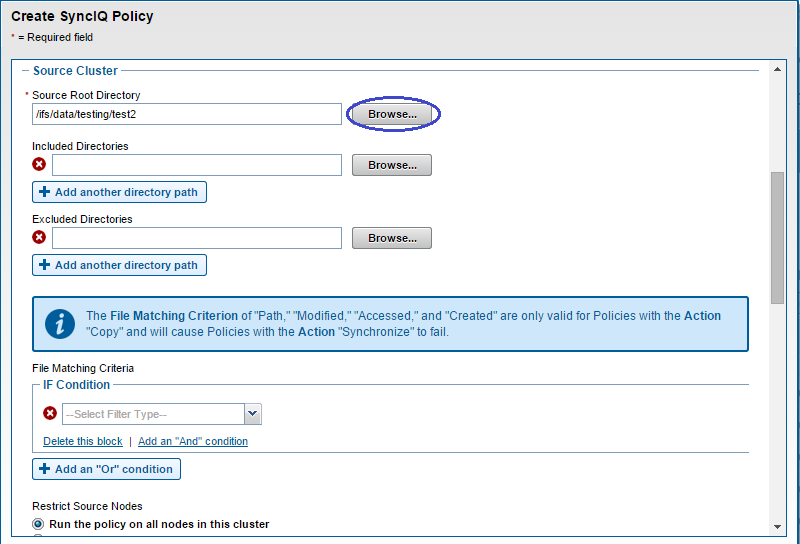 Policy Settings