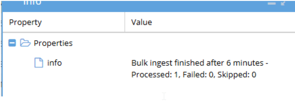 BulkIngest Finished Info Icon