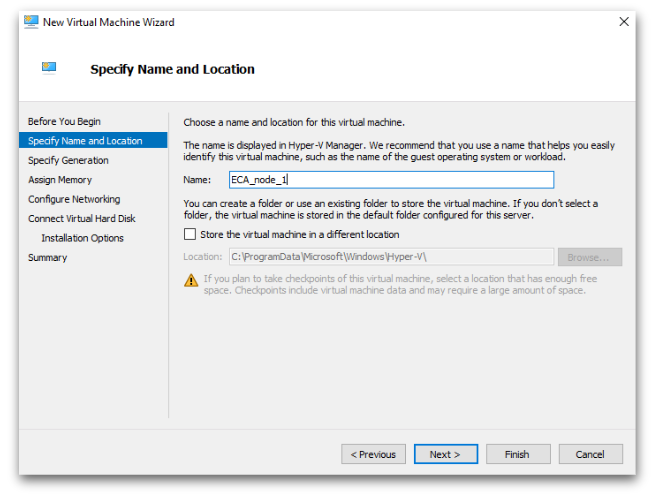 Configure VM Name