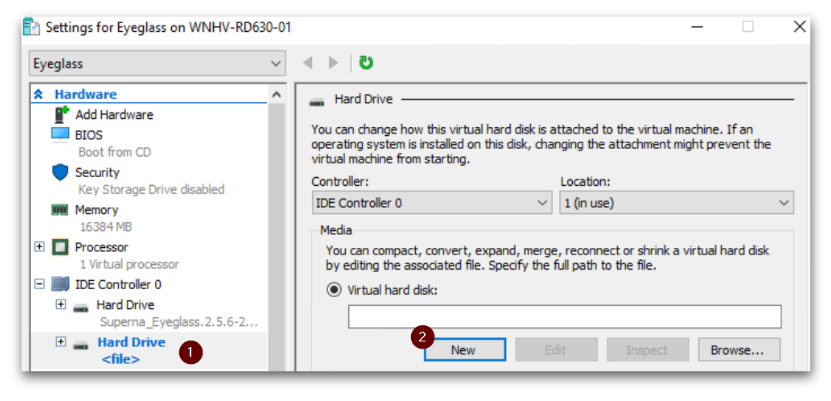 Create New Virtual Hard Disk