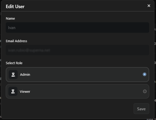 Edit User Form