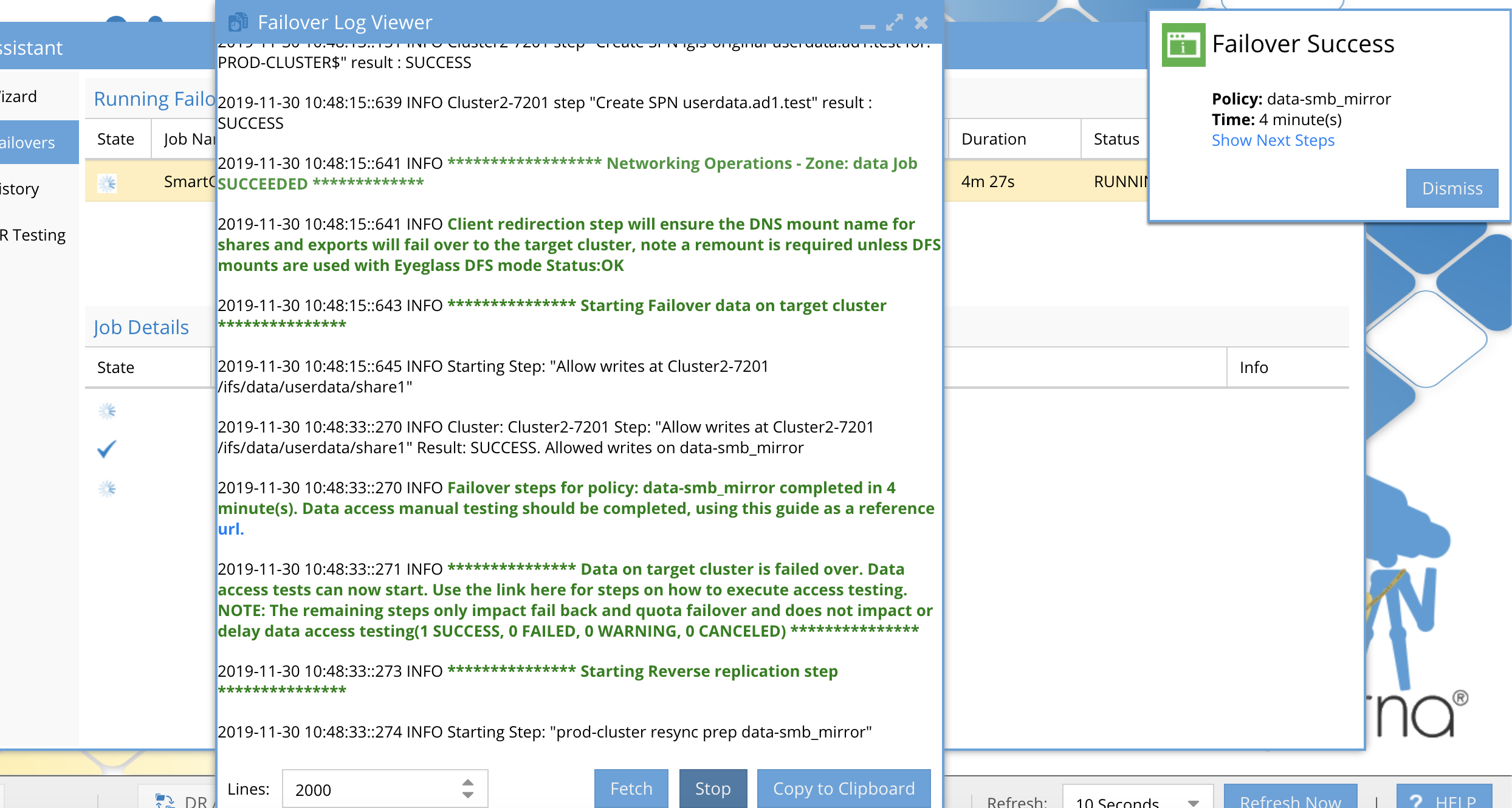 Failover Log