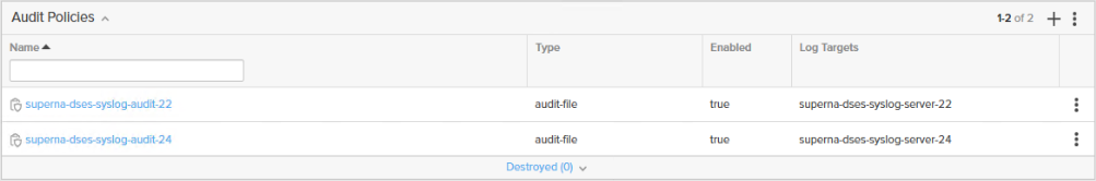 FlashArray Audit Policy Configuration