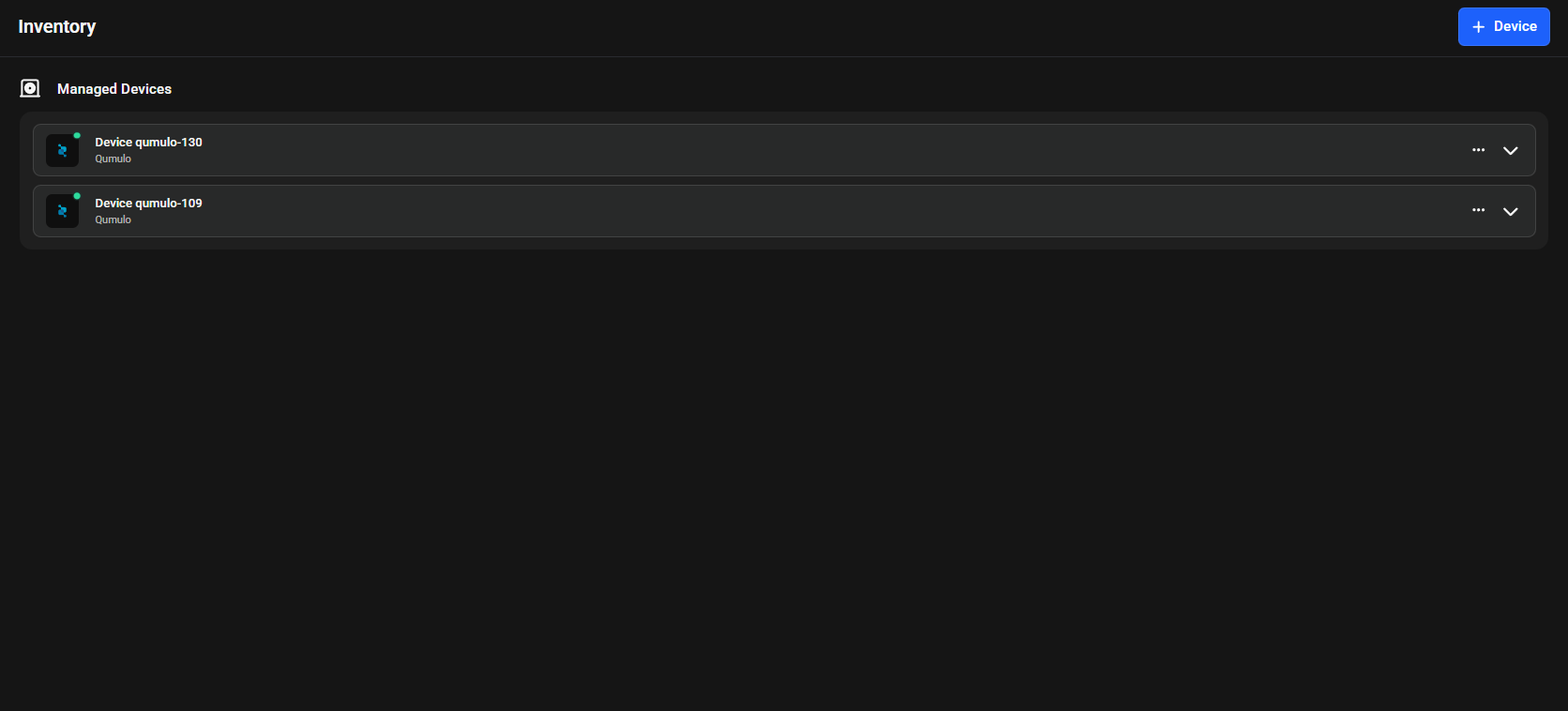 Inventory in sidebar menu