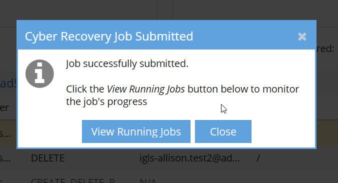 Job Submitted