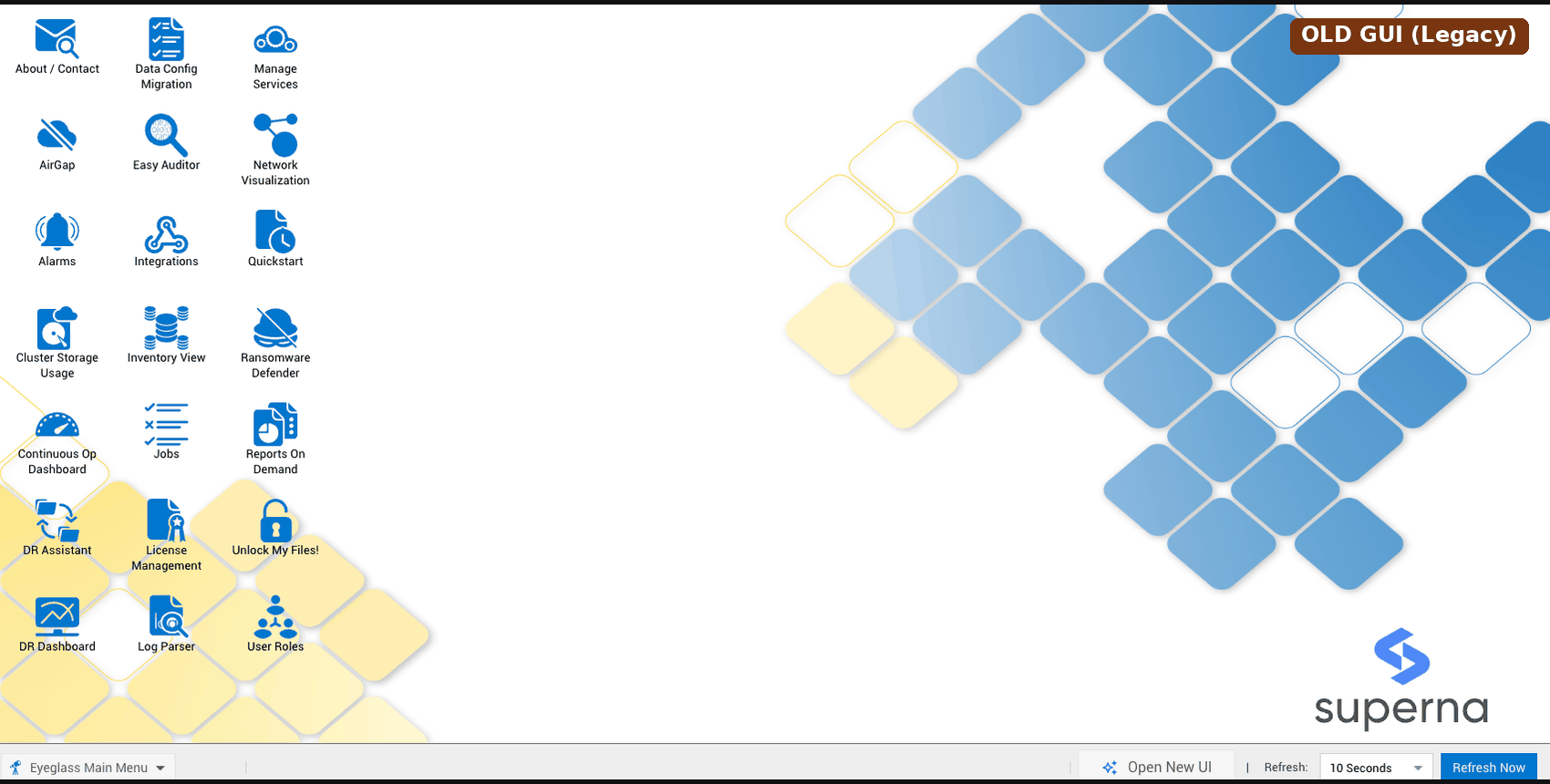 Crossfade from the old GUI to the redesigned 2.15.0 GUI