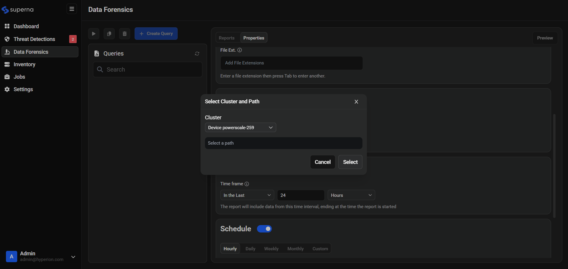 Cluster and Path Selection