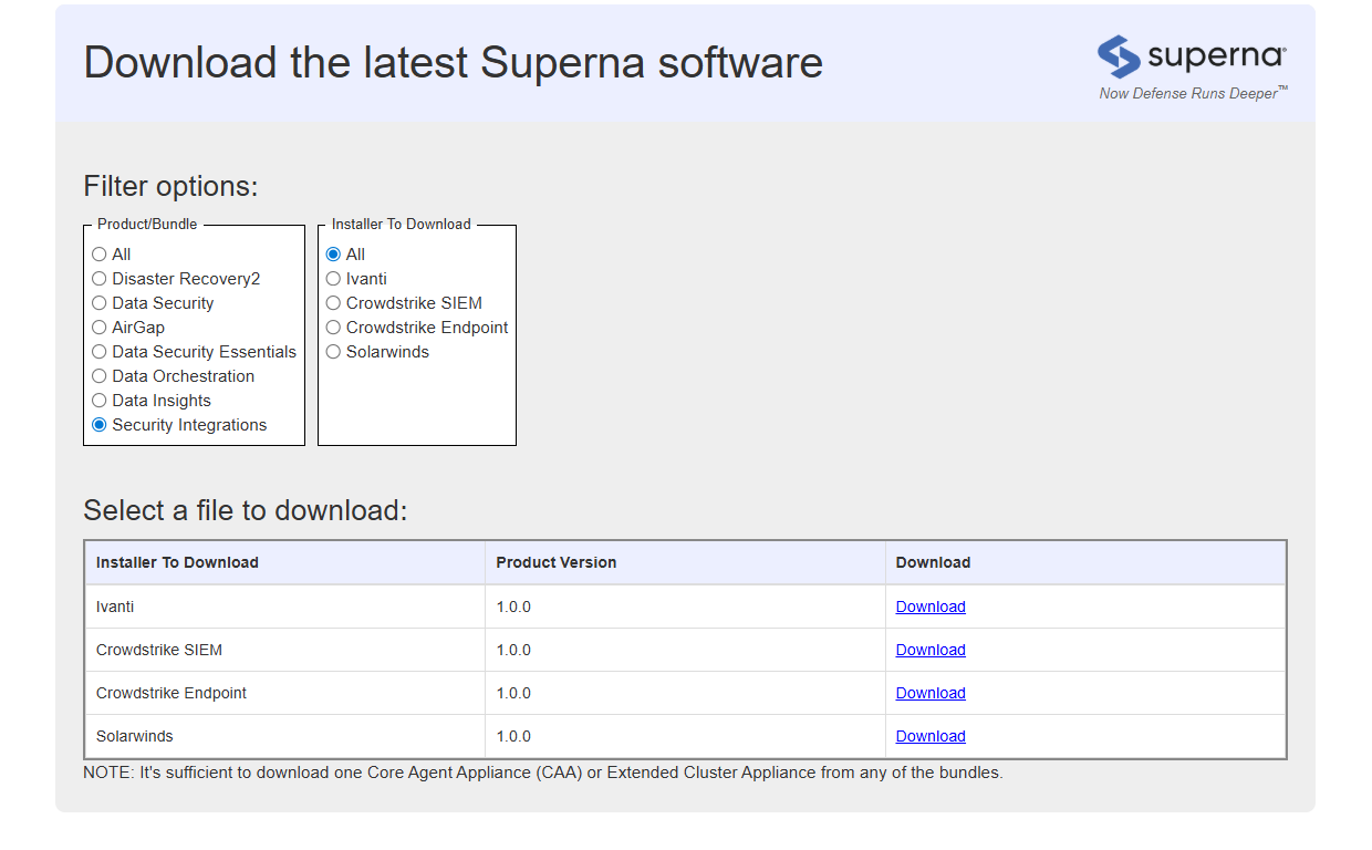 Download Superna Software