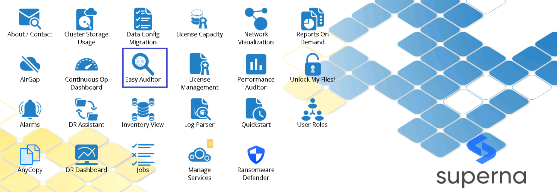 Easy Auditor button