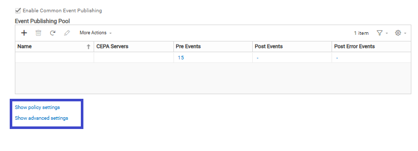 Unity configuration settings menu