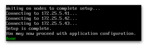 Verify Cluster Setup Completion