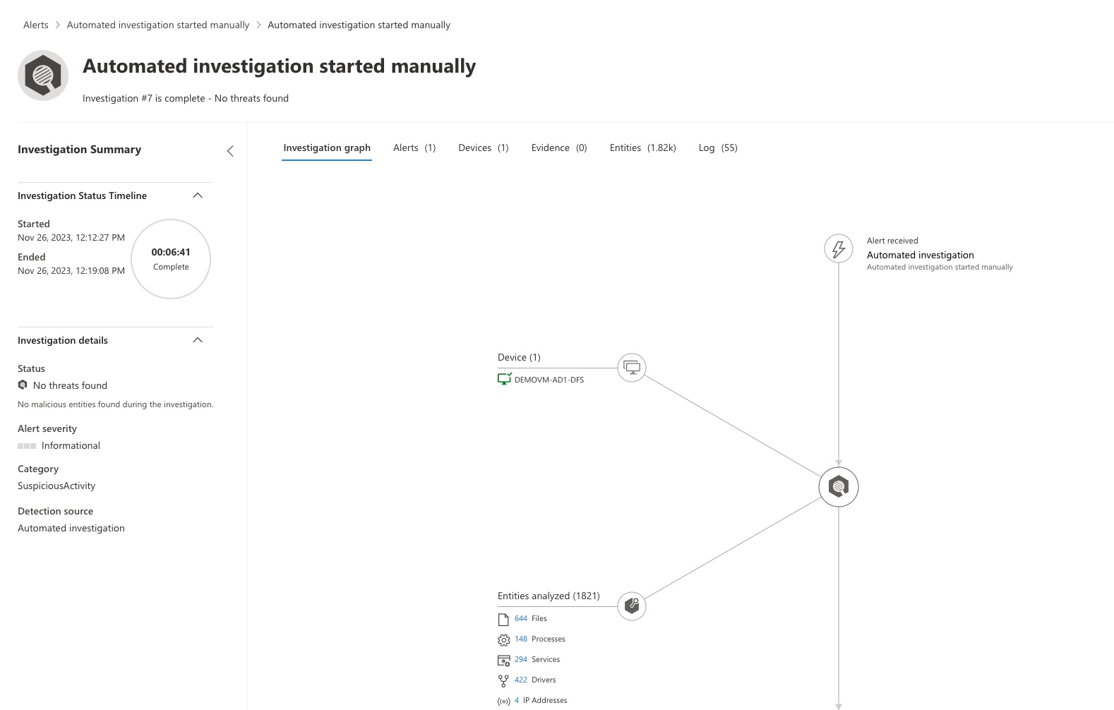 Microsoft Defender XDR Alert Overview